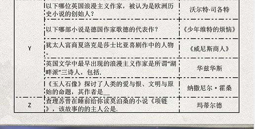 光与夜之恋长思今寄书海文渊答案是什么