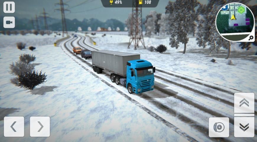 冬季卡车模拟运输九游版截图1