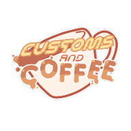 加查海关和咖啡美服图标