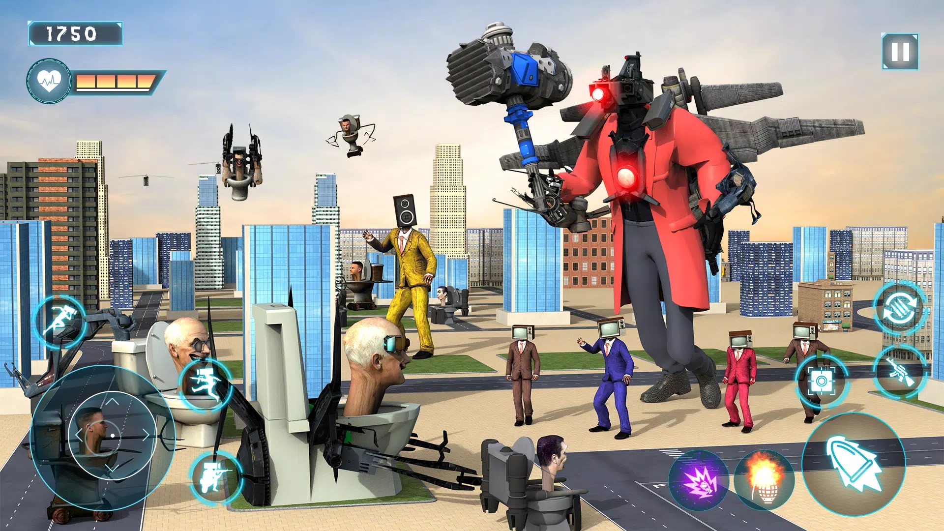 马桶人城市英雄3D游戏安卓版截图1